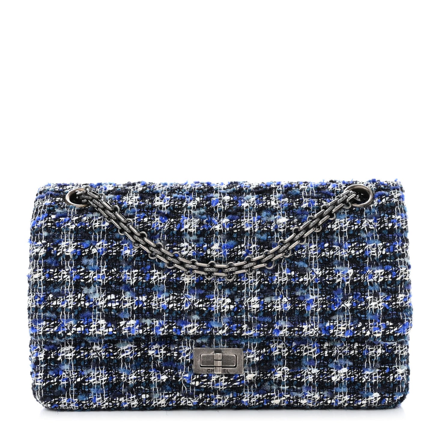 Tweed Quilted 2.55 Reissue 225 Flap Blue
