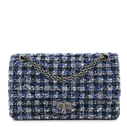 Chanel Tweed Quilted 2.55 Reissue 225 Flap Blue 1 of 10