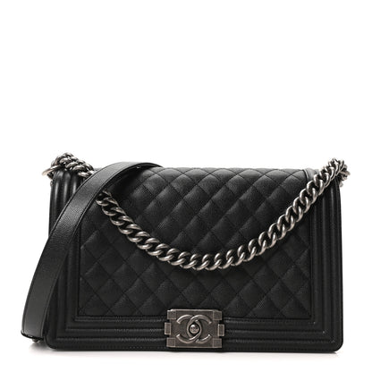 Chanel Caviar Quilted New Medium Boy Flap Black 1 of 10