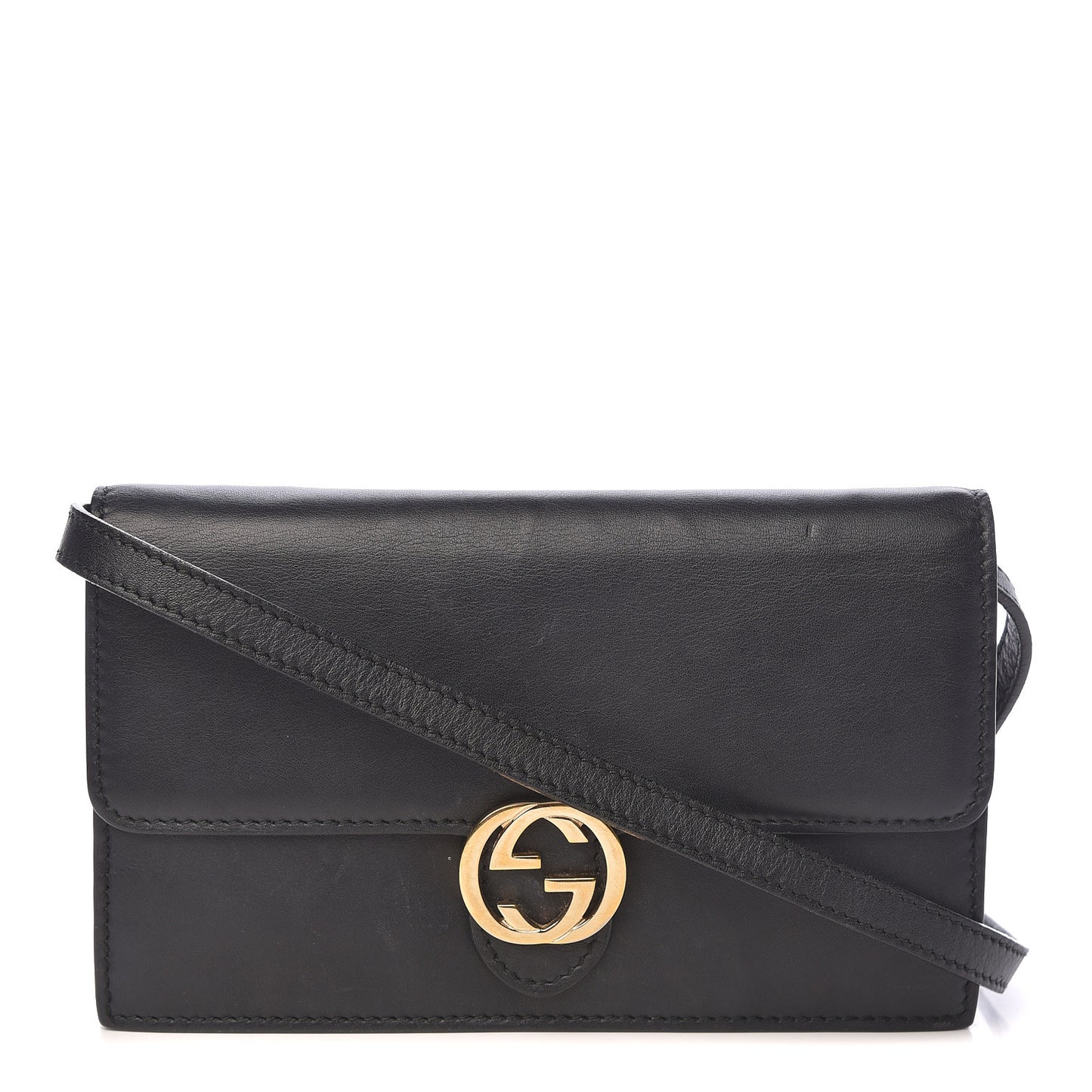 Calfskin Icon Wallet Black