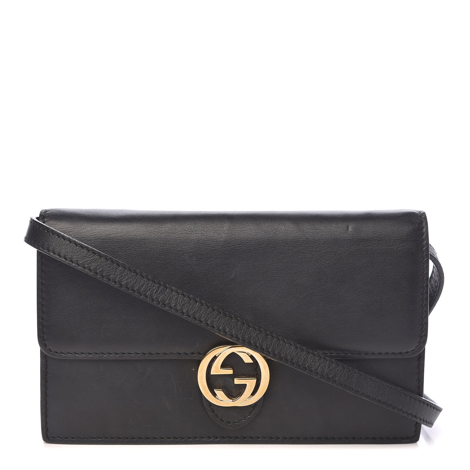 Gucci Calfskin Icon Wallet Black 1 of 11