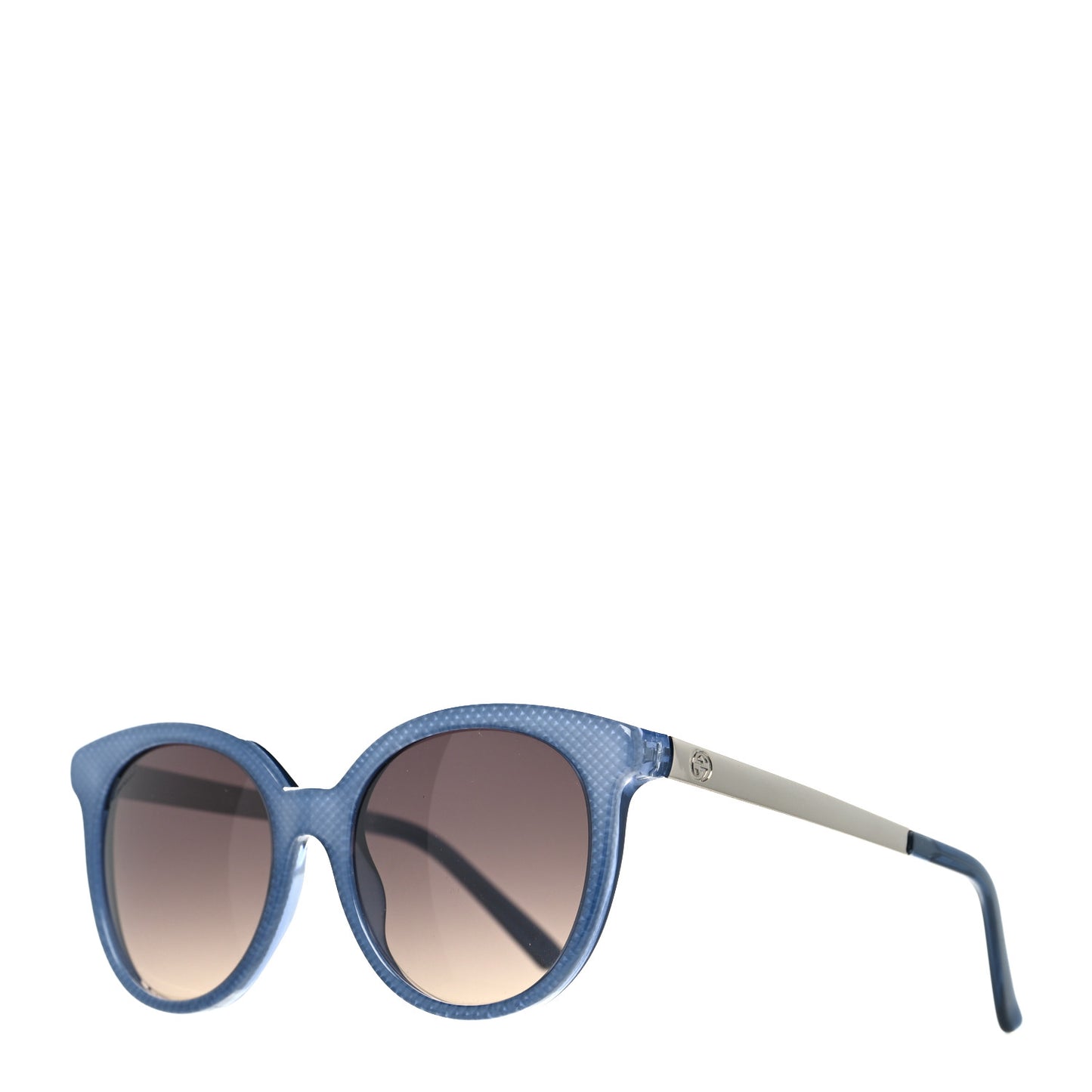 Acetate Embossed Round Sunglasses GG3674/S Blue