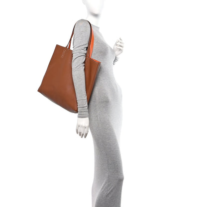 Hermes Taurillon Clemence Double Sens 45 Reversible Tote Orange Gold 2 of 15