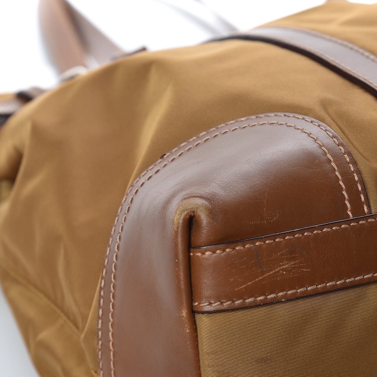 Nylon Tessuto Saffiano Tote Corinto