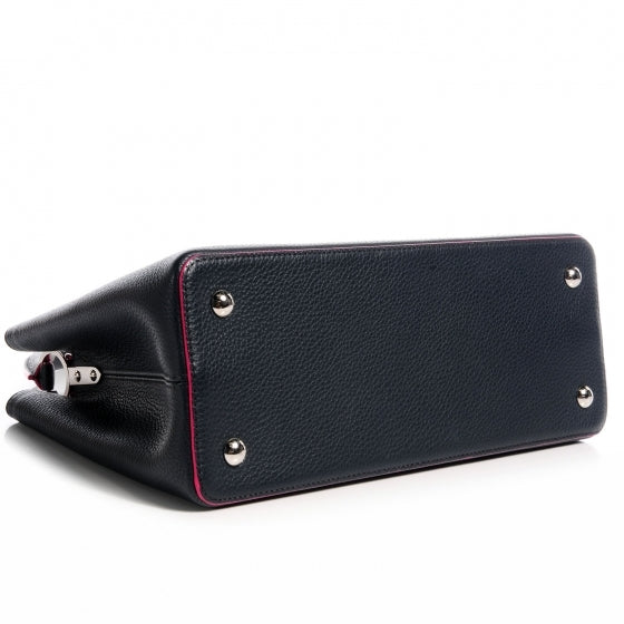 Louis Vuitton Taurillon Capucines MM Cobalt 4 of 9