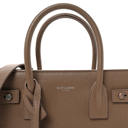 Saint Laurent Grained Calfskin Baby Sac De Jour Souple Dark Beige 7 of 9