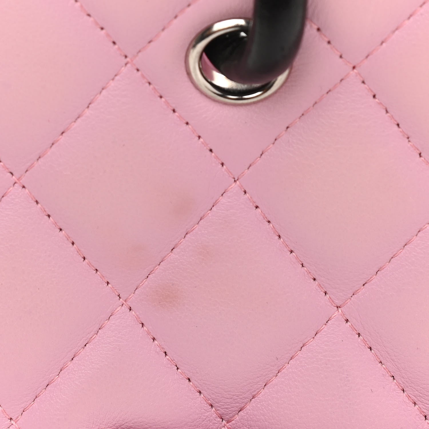 Chanel Calfskin Quilted Medium Cambon Tote Pink Black 12 of 14