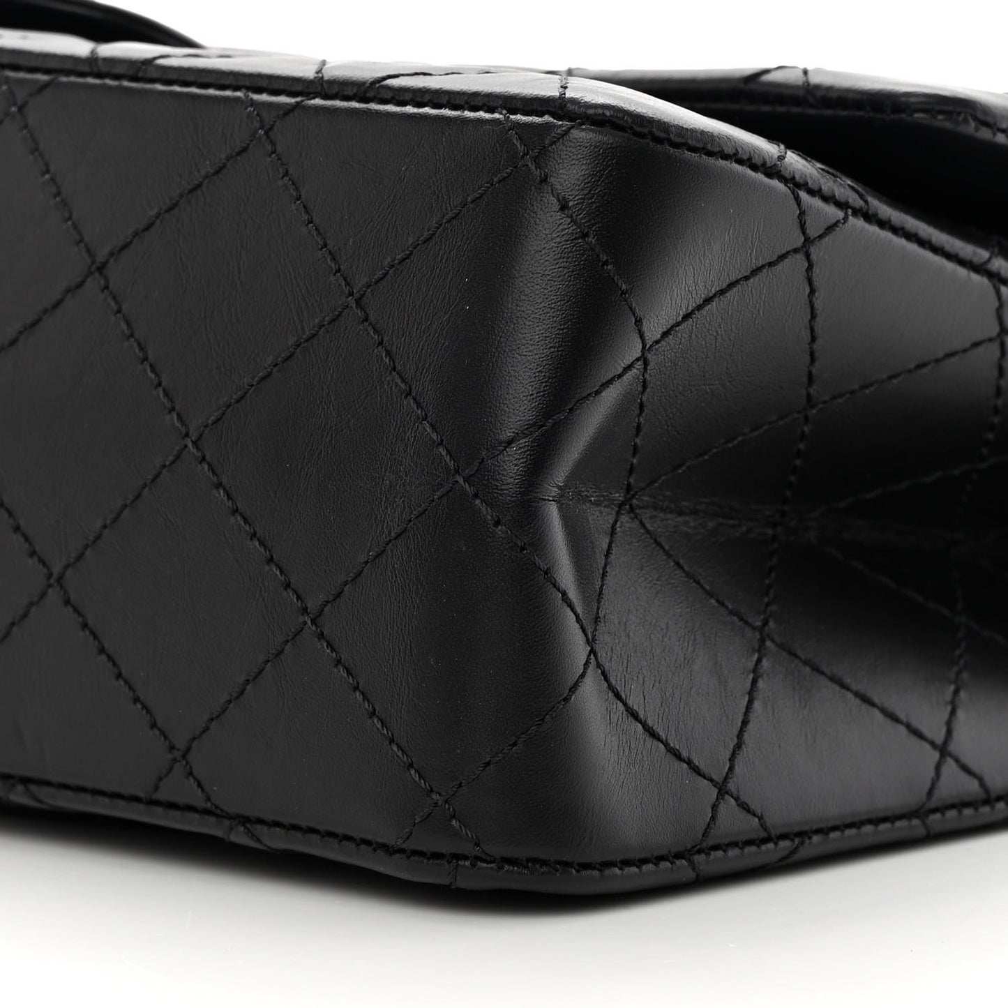 Aged Calfskin Quilted 2.55 Reissue 226 Flap Black