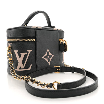 Louis Vuitton Empreinte Monogram Giant Vanity PM Black Beige 3 of 9