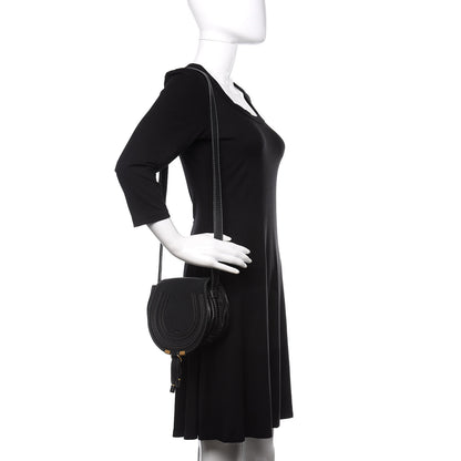 Chloe Calfskin Mini Marcie Round Crossbody Bag Black 2 of 10