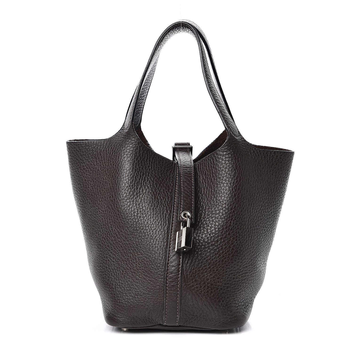 Hermes Taurillon Clemence Picotin Lock 18 PM Chocolate 1 of 12