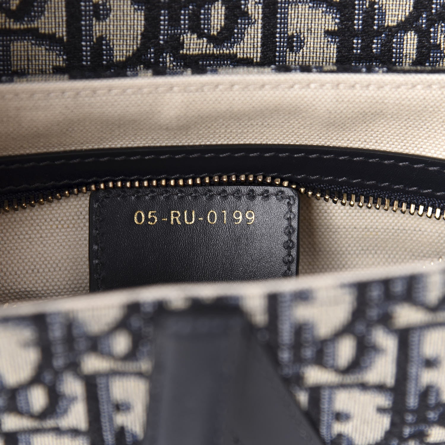 Christian Dior Oblique Saddle Bag Blue 10 of 12