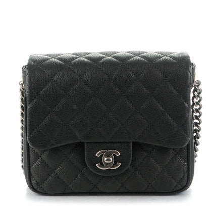 Chanel Caviar Quilted Small Rock In Rome Flap Black 1 of 8