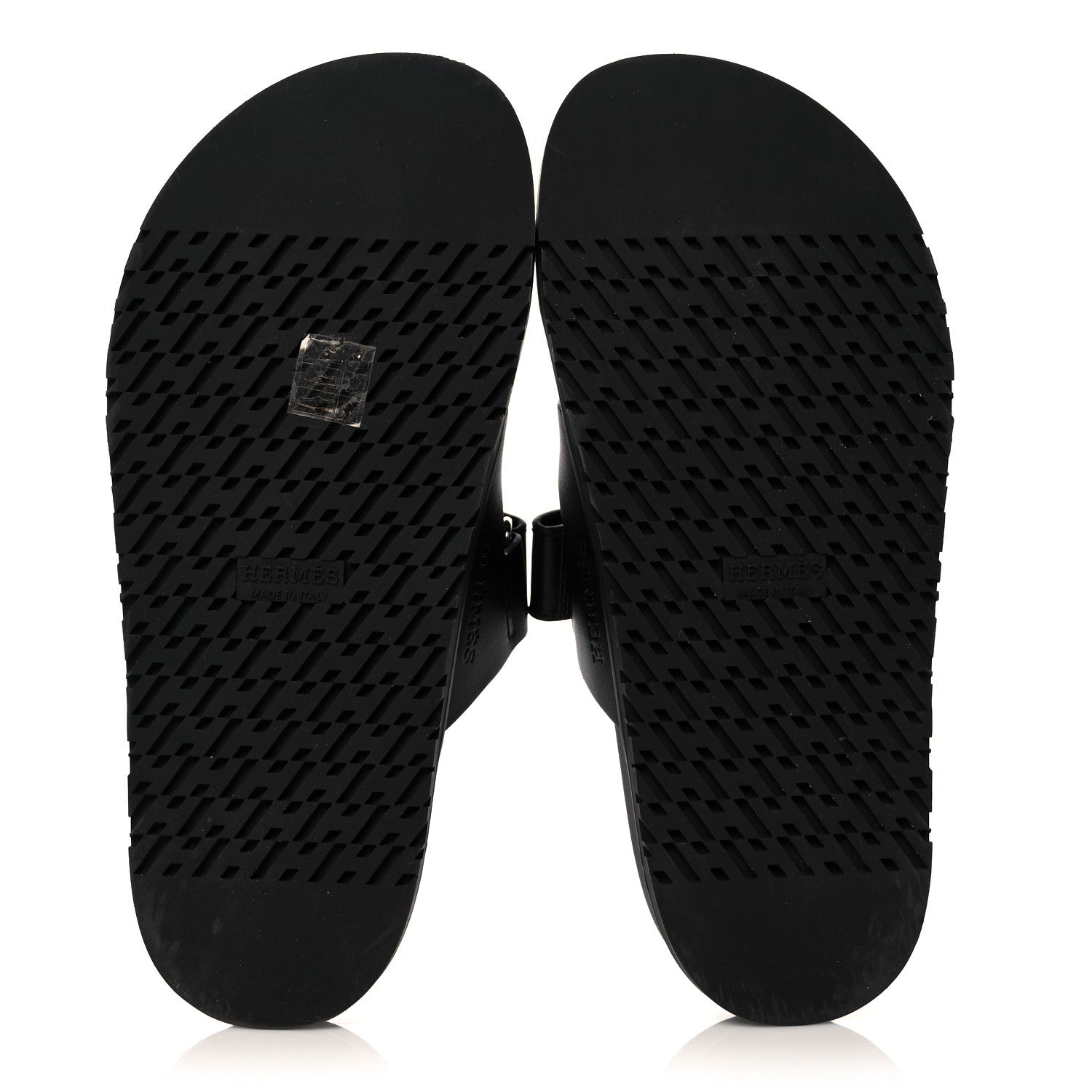 Hermes Calfskin Womens Chypre Sandals 38 Black 5 of 11
