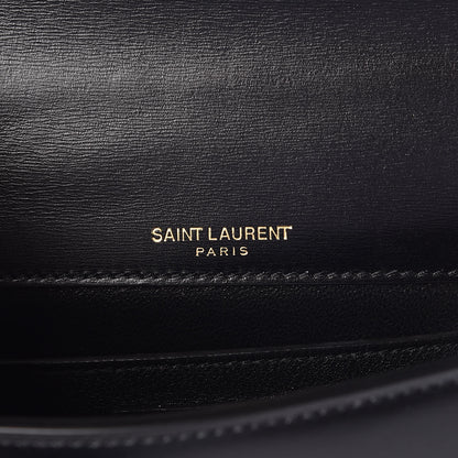 Saint Laurent Calfskin Small Datcha Satchel Bag Black 6 of 9