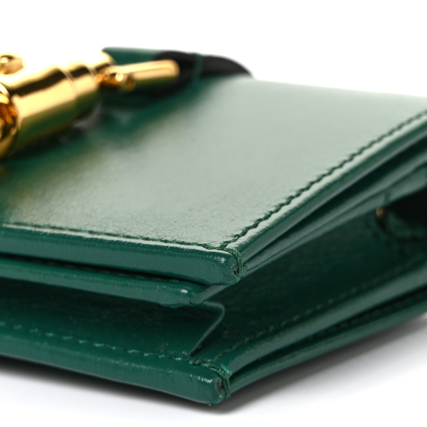 Gucci Calfskin Jackie 1961 Card Case Emerald 8 of 9
