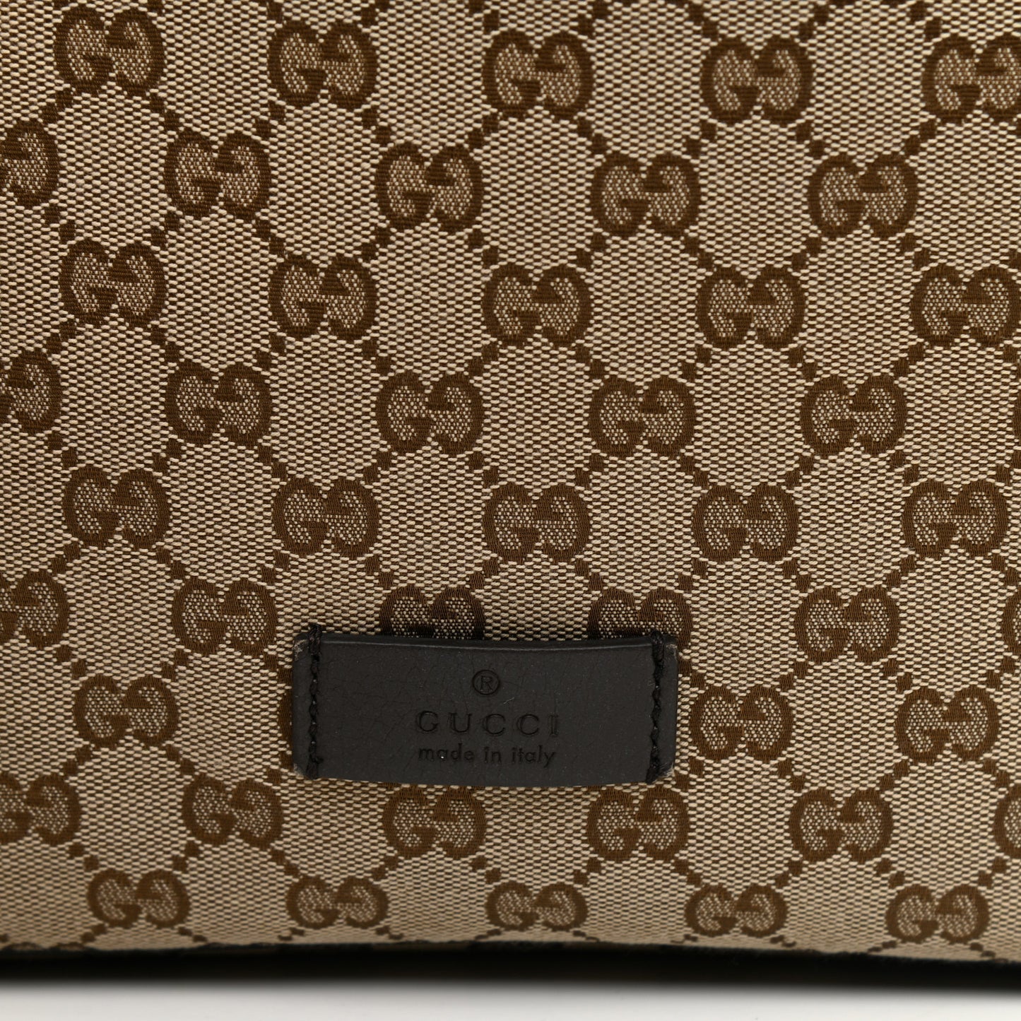 Monogram Dollar Calfskin O Drawstring Backpack Beige Ebony Testa di Moro Dark Chocolate