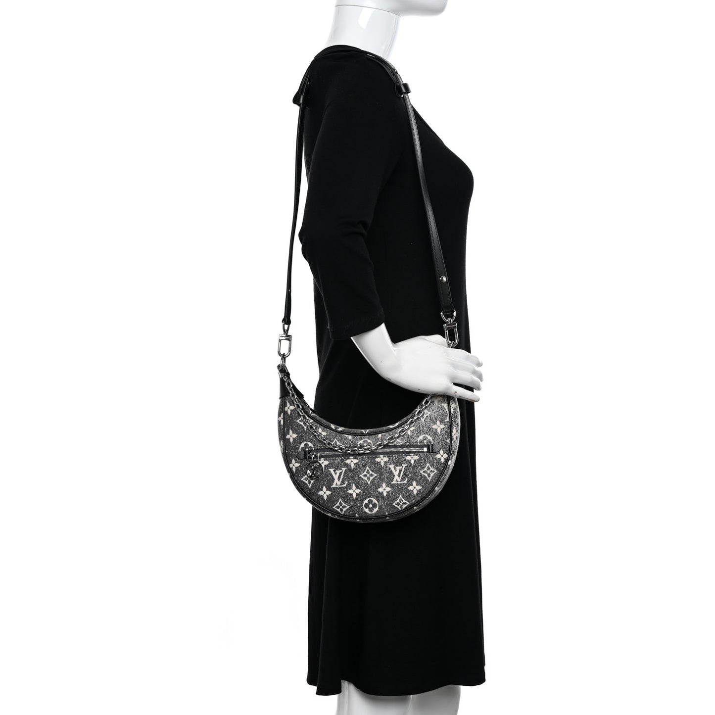 Monogram Jacquard Denim Loop Black