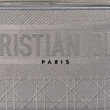 Christian Dior Canvas Embroidered Cannage Diortravel Vanity Case Grey 7 of 9
