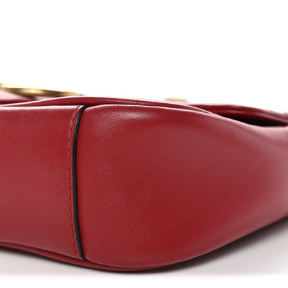 Gucci Calfskin Matelasse Mini GG Marmont Shoulder Bag Hibiscus Red 11 of 11