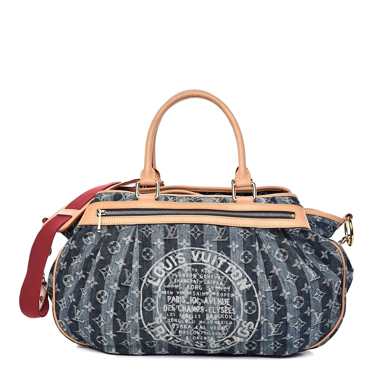 Louis Vuitton Denim Raye Cabas GM 1 of 13