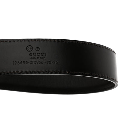 Gucci Calfskin Square Buckle Horsebit Belt 90 36 Brown Multicolor 3 of 5