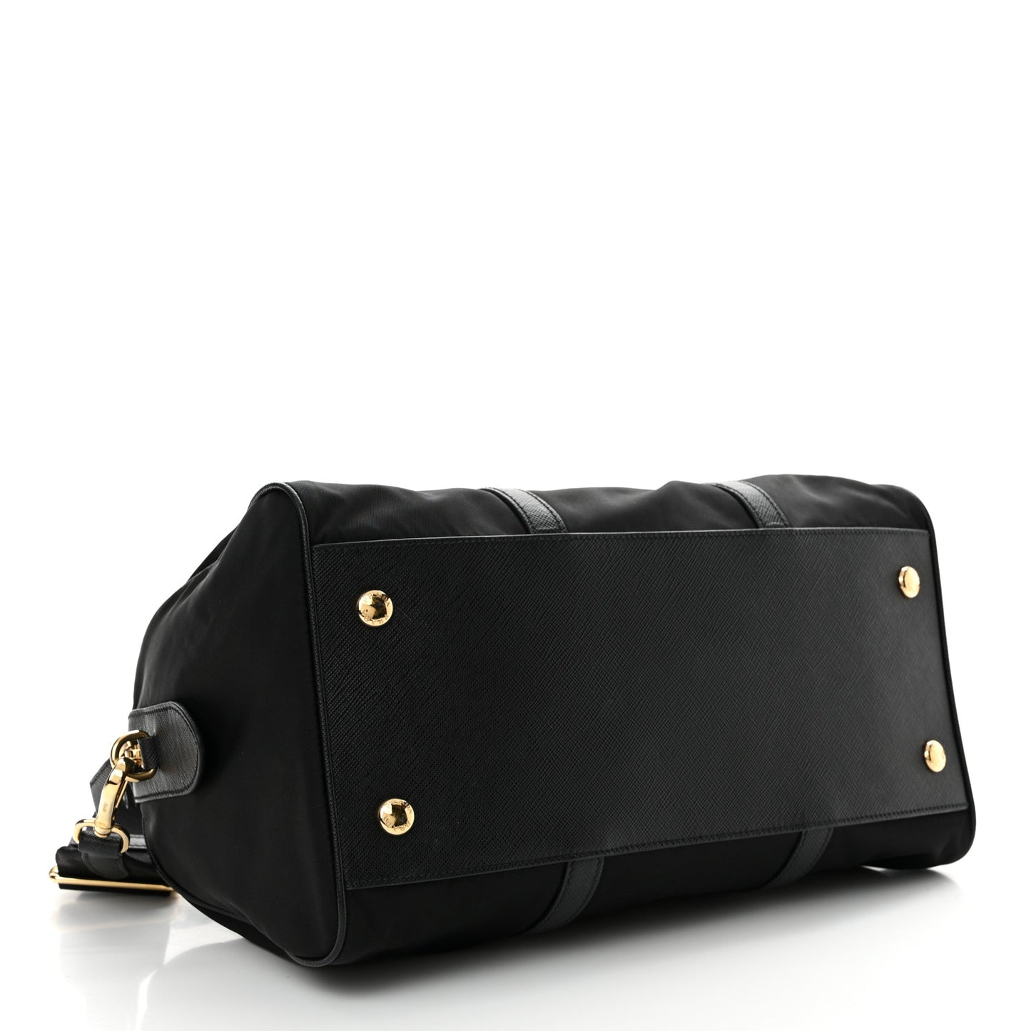 Re-Nylon Saffiano Medium Re-Edition 1978 Top Handle Bag Black