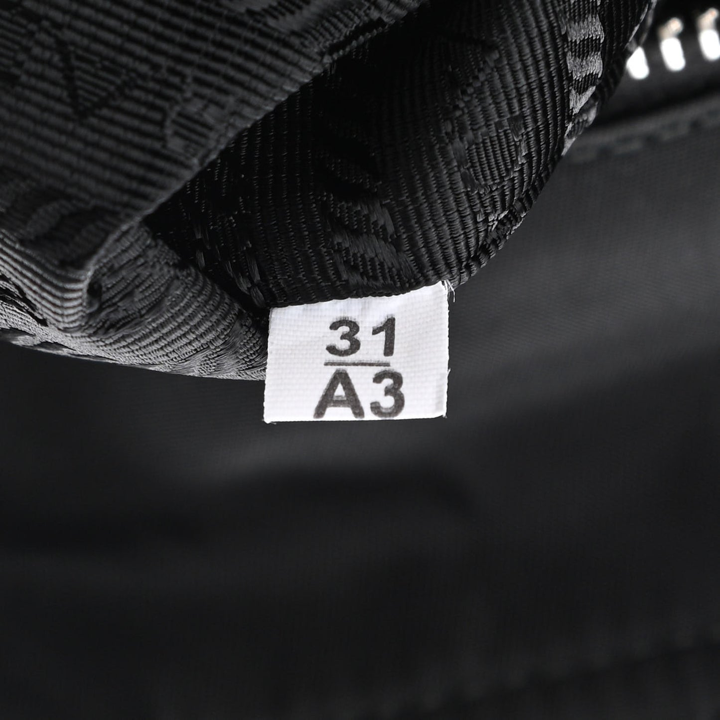 Nylon Vela Baby Bag Black