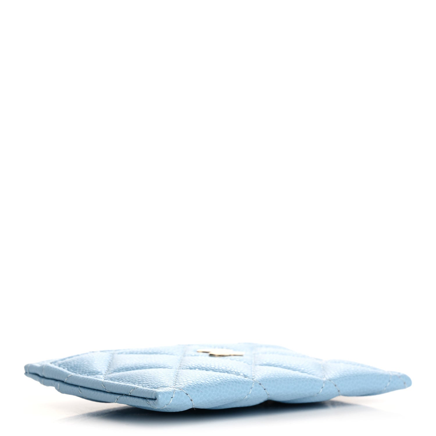 Chanel Caviar Quilted Card Holder Light Blue 4 of 9