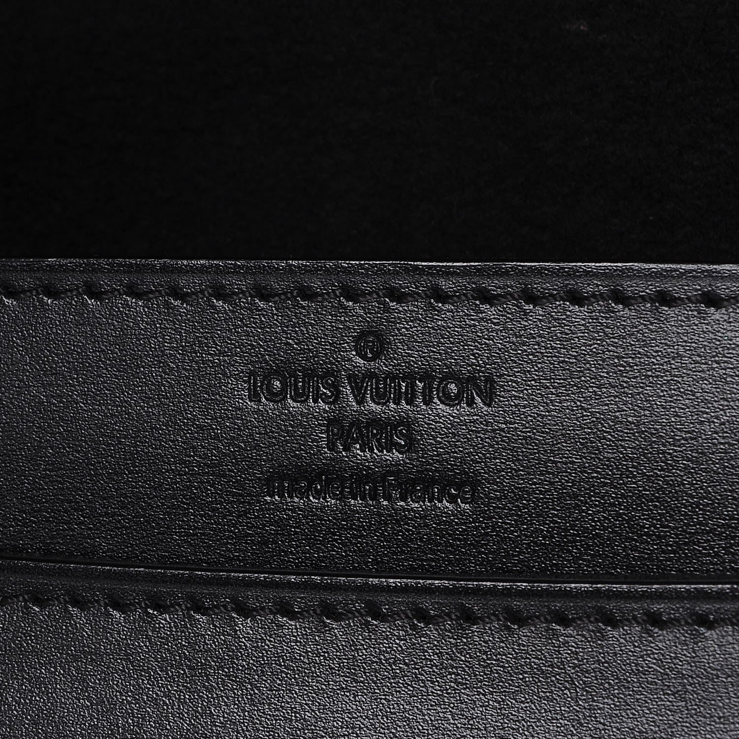 Louis Vuitton Calfskin Chain Louise GM Black 6 of 16