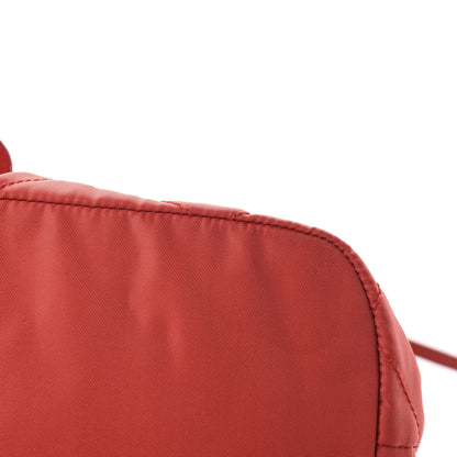 Prada Tessuto Nylon Vela Quilted Cinch Backpack Red 7 of 10