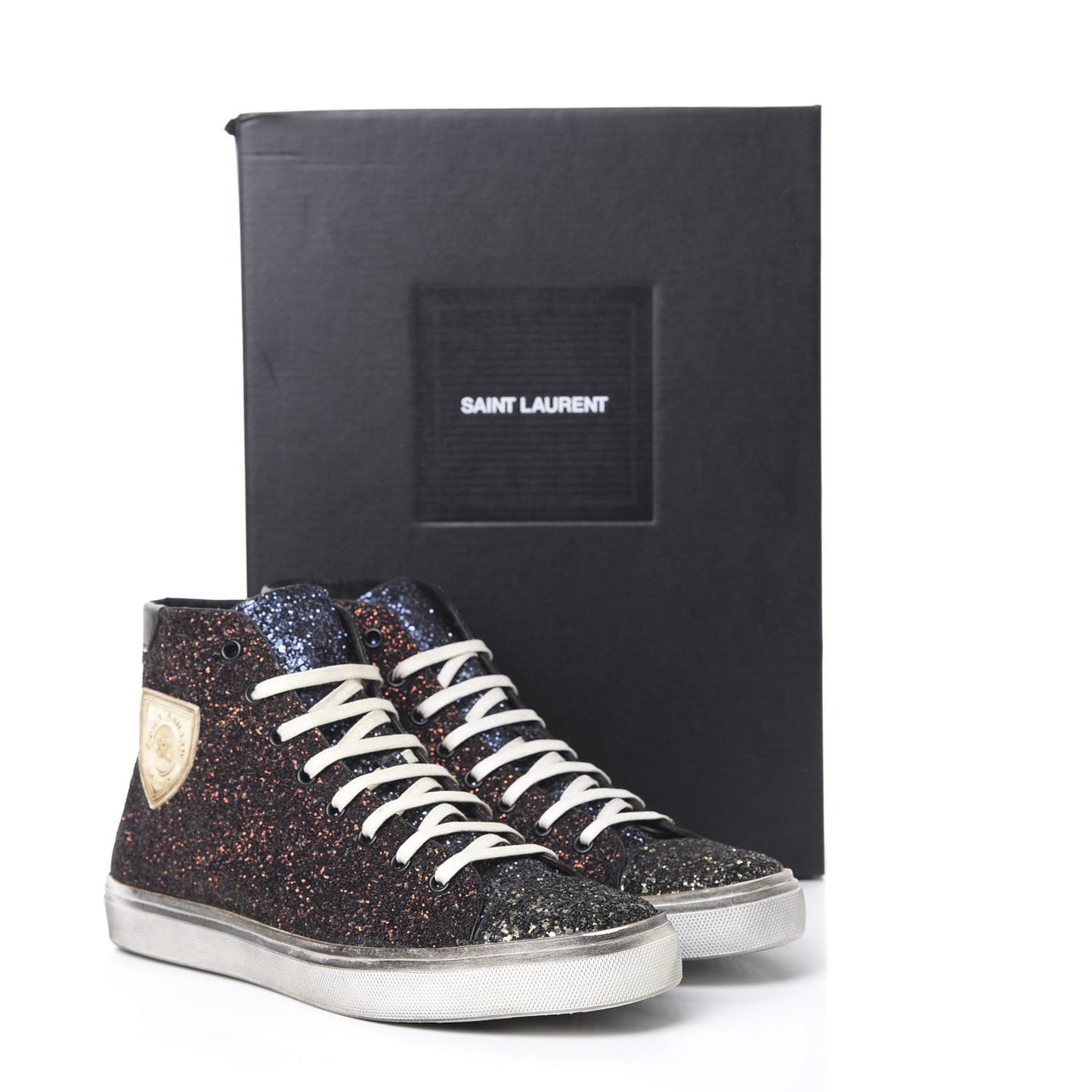 Rubber Glitter Mens Bedford Hightop Sneakers 42 Multicolor