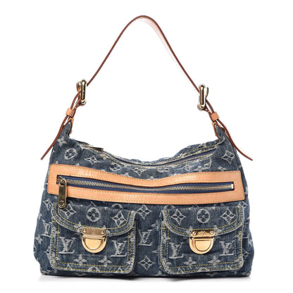 Louis Vuitton Monogram Denim Baggy PM Blue 1 of 13