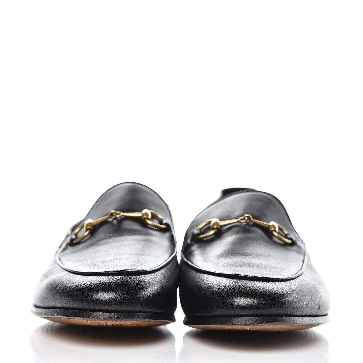 Lambskin Womens Brixton Horsebit Loafers 41.5 Black