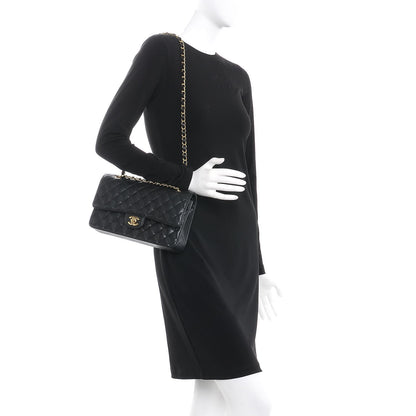 Chanel Caviar Quilted Medium Double Flap Black 2 of 9