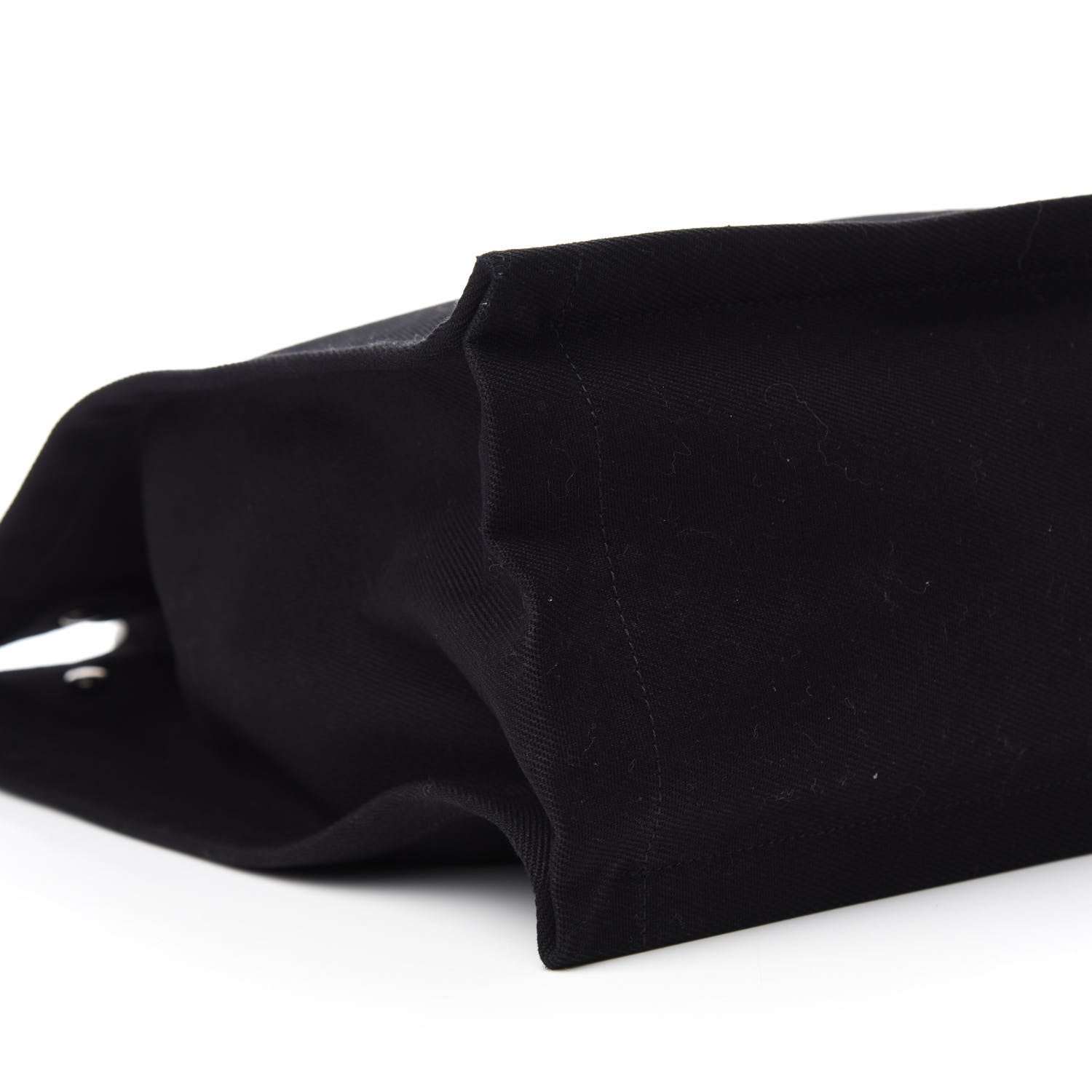 Saint Laurent Linen Calfskin Rive Gauche North South Tote Black 6 of 10