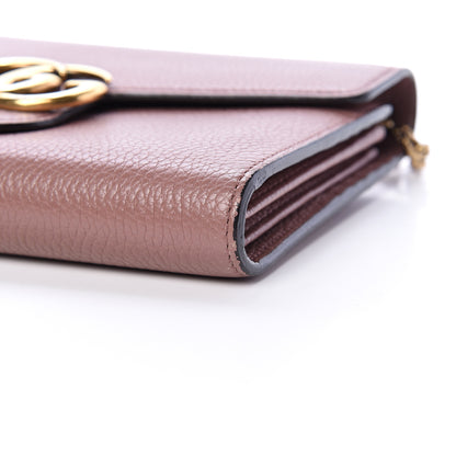 Gucci Cellarius Calfskin GG Marmont Chain Wallet Rosy Phard 9 of 10