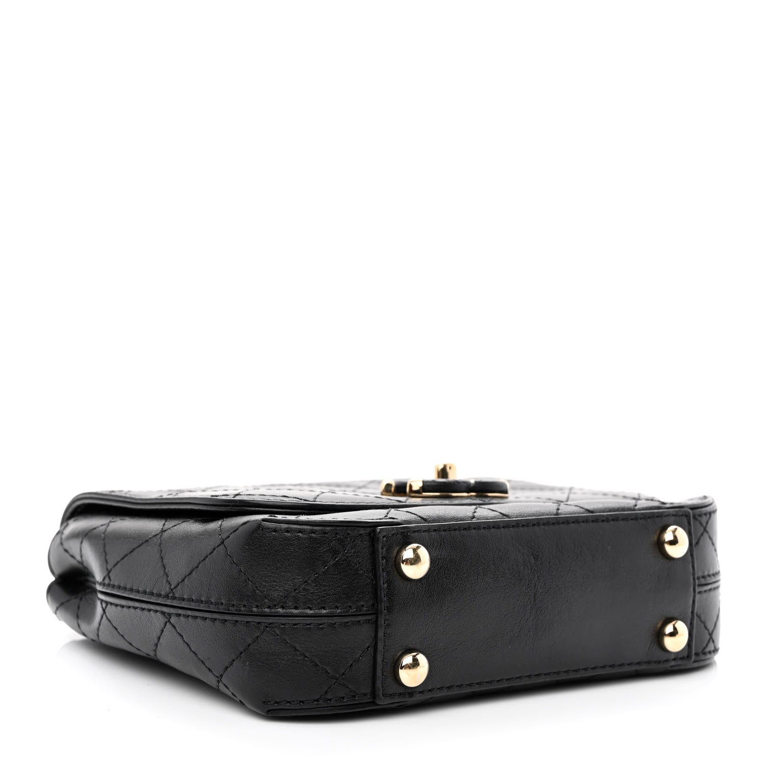 Chanel Calfskin Stitched Small Covered CC Flap Bag Black 4 of 12