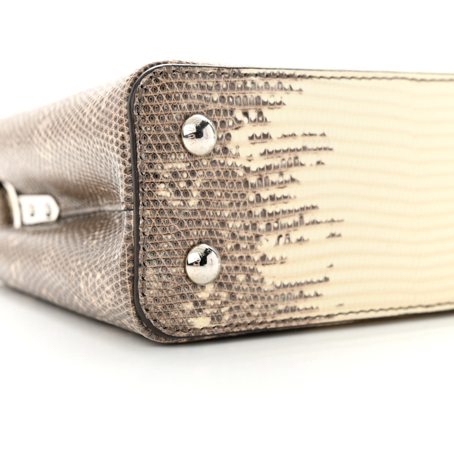 Louis Vuitton Lizard Ombre Capucines Mini Natural 8 of 10