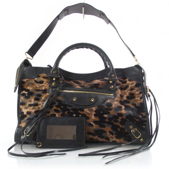 Pony Hair Leopard City Anthracite LTD ED