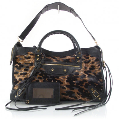 Balenciaga Pony Hair Leopard City Anthracite LTD ED 1 of 9