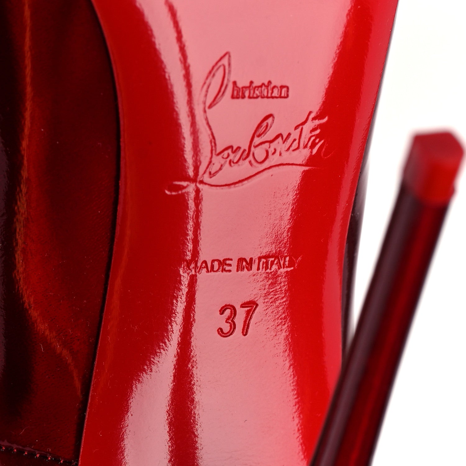 Christian Louboutin Metallic Patent Psychic So Kate 120 Pumps 37 Loubi 6 of 8