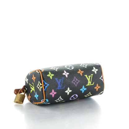 Louis Vuitton Monogram Multicolor Mini Sac HL Speedy Black 4 of 7