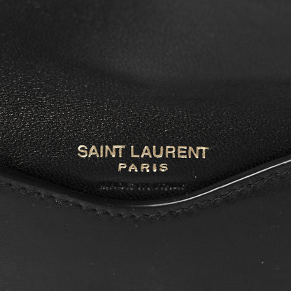 Saint Laurent Lambskin Chevron Quilted Small Loulou Black 10 of 13