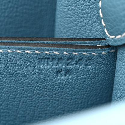 Hermes Evercolor Mini Sac Roulis New Blue Jean 7 of 11