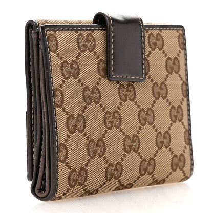 Gucci Monogram New Britt French Wallet Dark Brown 3 of 7