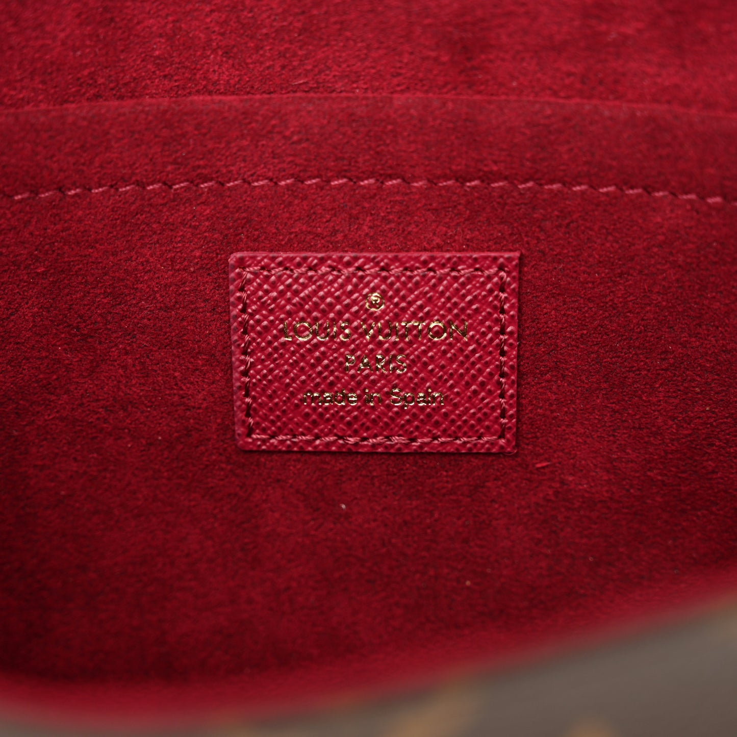 Monogram Pochette Felicie Chain Wallet Fuchsia