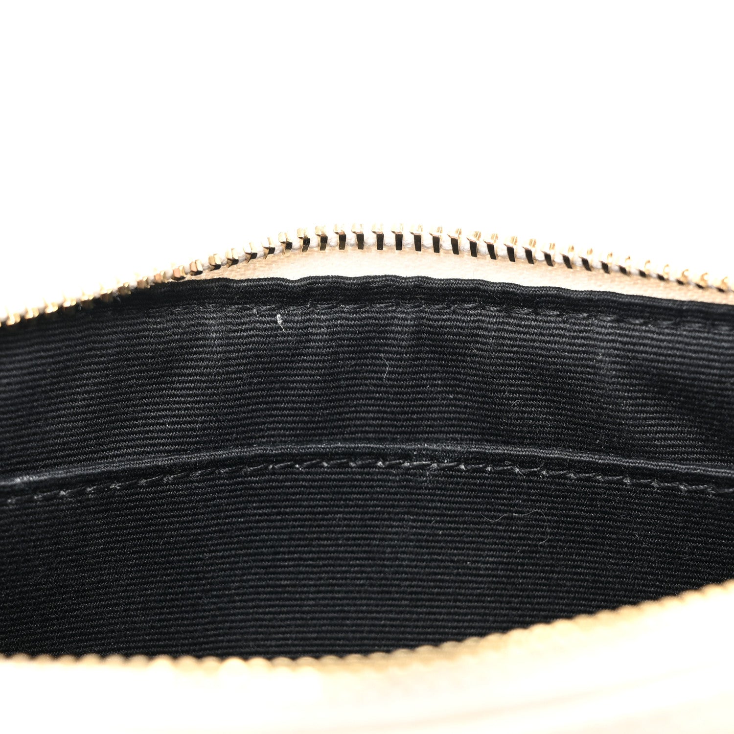 Saint Laurent Grain De Poudre Matelasse Chevron Monogram Bill Pouch Blanc Vintage 12 of 12