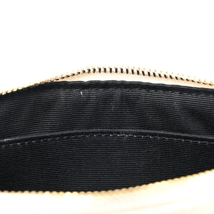 Saint Laurent Grain De Poudre Matelasse Chevron Monogram Bill Pouch Blanc Vintage 12 of 12