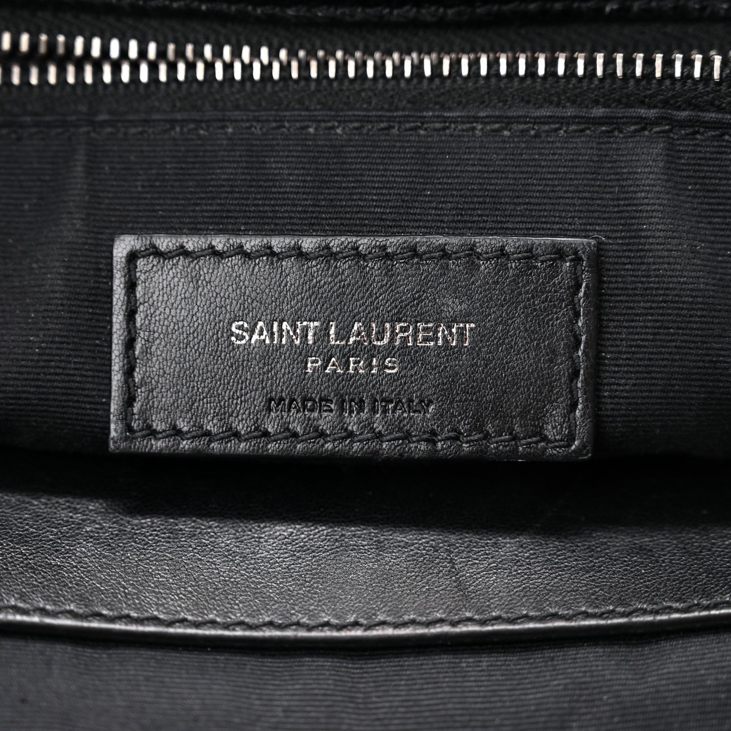 Crinkled Calfskin Matelasse Monogram Medium Niki Chain Satchel Black